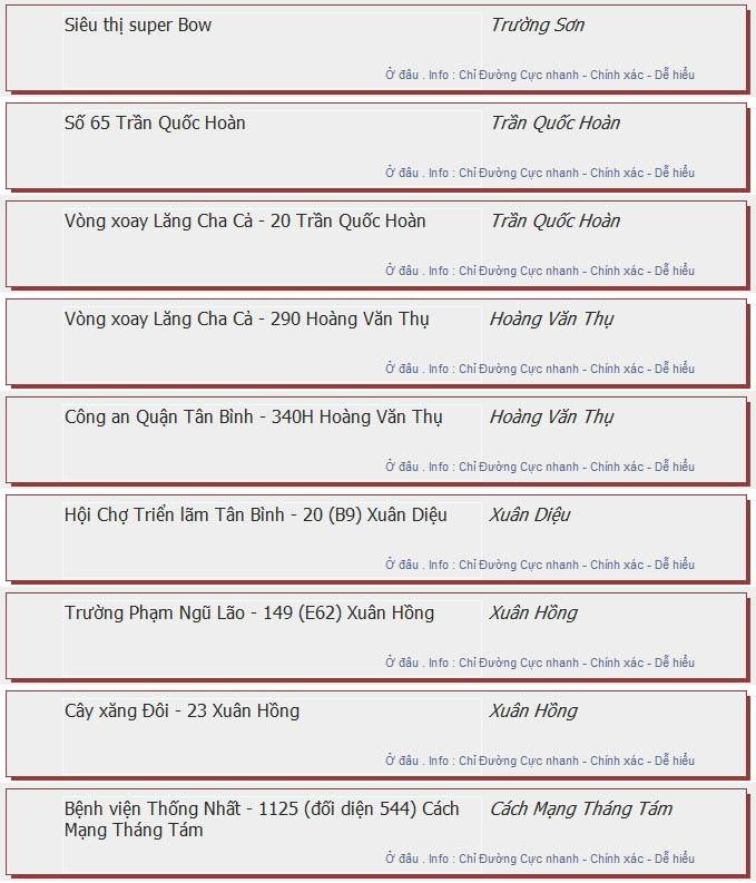 odau.info: lộ trình và tuyến phố đi qua của tuyến bus số 103 ở tp. Hồ Chí Minh no13