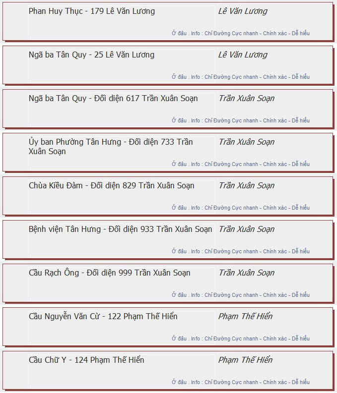 odau.info: lộ trình và tuyến phố đi qua của tuyến bus số 140 ở tp. Hồ Chí Minh no03