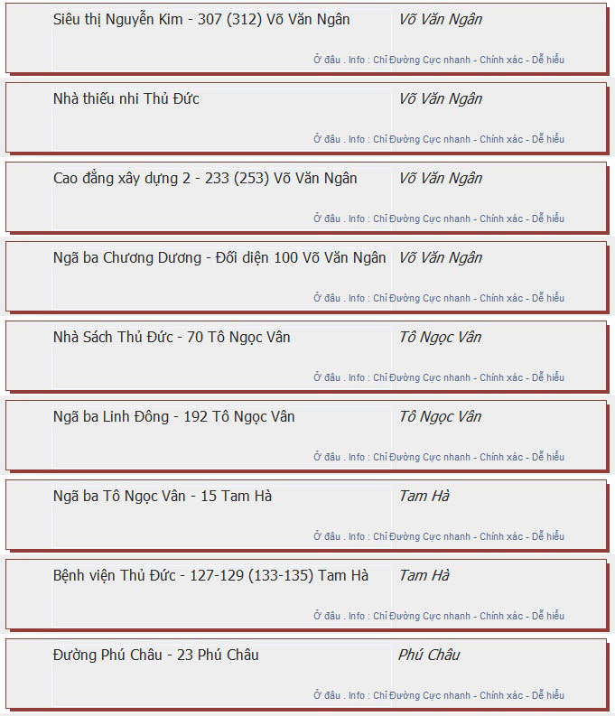 odau.info: lộ trình và tuyến phố đi qua của tuyến bus số 141 ở tp. Hồ Chí Minh no04