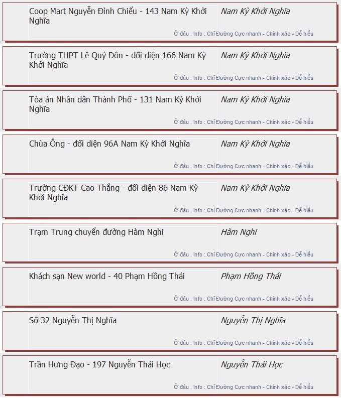 odau.info: lộ trình và tuyến phố đi qua của tuyến bus số 152 ở tp. Hồ Chí Minh no08