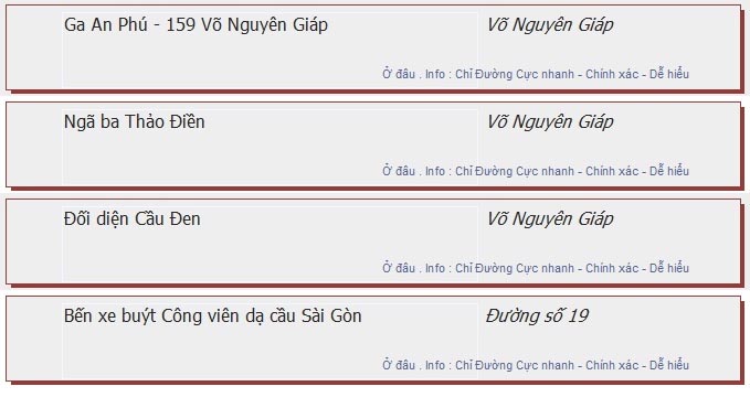 odau.info: lộ trình và tuyến phố đi qua của tuyến bus số 154 ở tp. Hồ Chí Minh no05