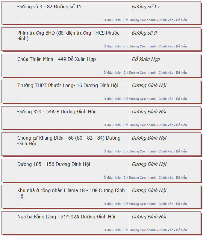 odau.info: lộ trình và tuyến phố đi qua của tuyến bus số 163D ở tp. Hồ Chí Minh no02