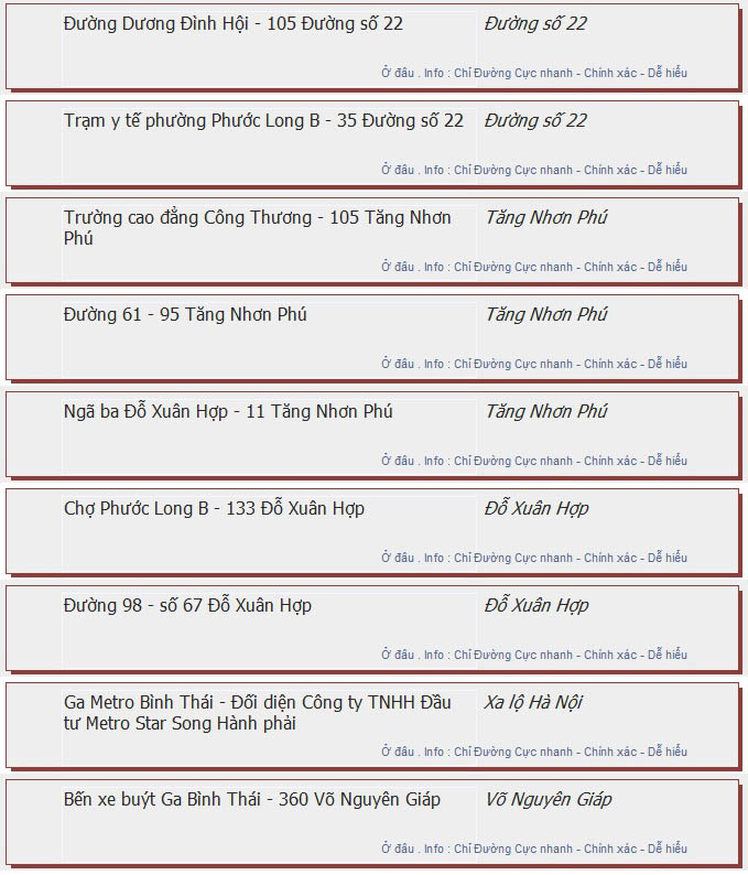 odau.info: lộ trình và tuyến phố đi qua của tuyến bus số 163D ở tp. Hồ Chí Minh no03
