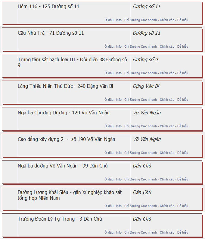 odau.info: lộ trình và tuyến phố đi qua của tuyến bus số 169V ở tp. Hồ Chí Minh no02